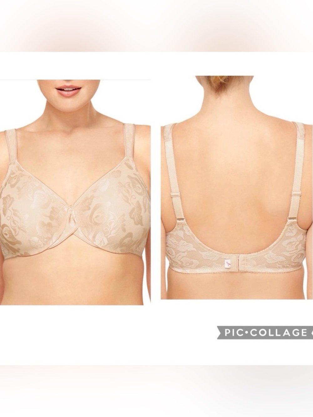 WACOAL Women’s AWARENESS UNDERWIRE BRA Nude Beige Full Coverage Size 42C